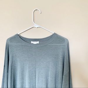 teal h&m long sleeve sweater